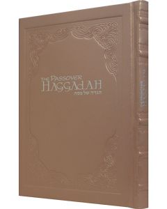 Kehot Haggadah Leather, Pearl Pink                                                                                      