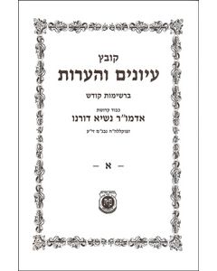 Kovetz Iyunim V'Haaros B'Reshimos Kodesh